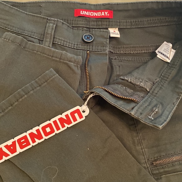 NWT Union Bay skinny green cargo pants size 3 (juniors) - Picture 5 of 6